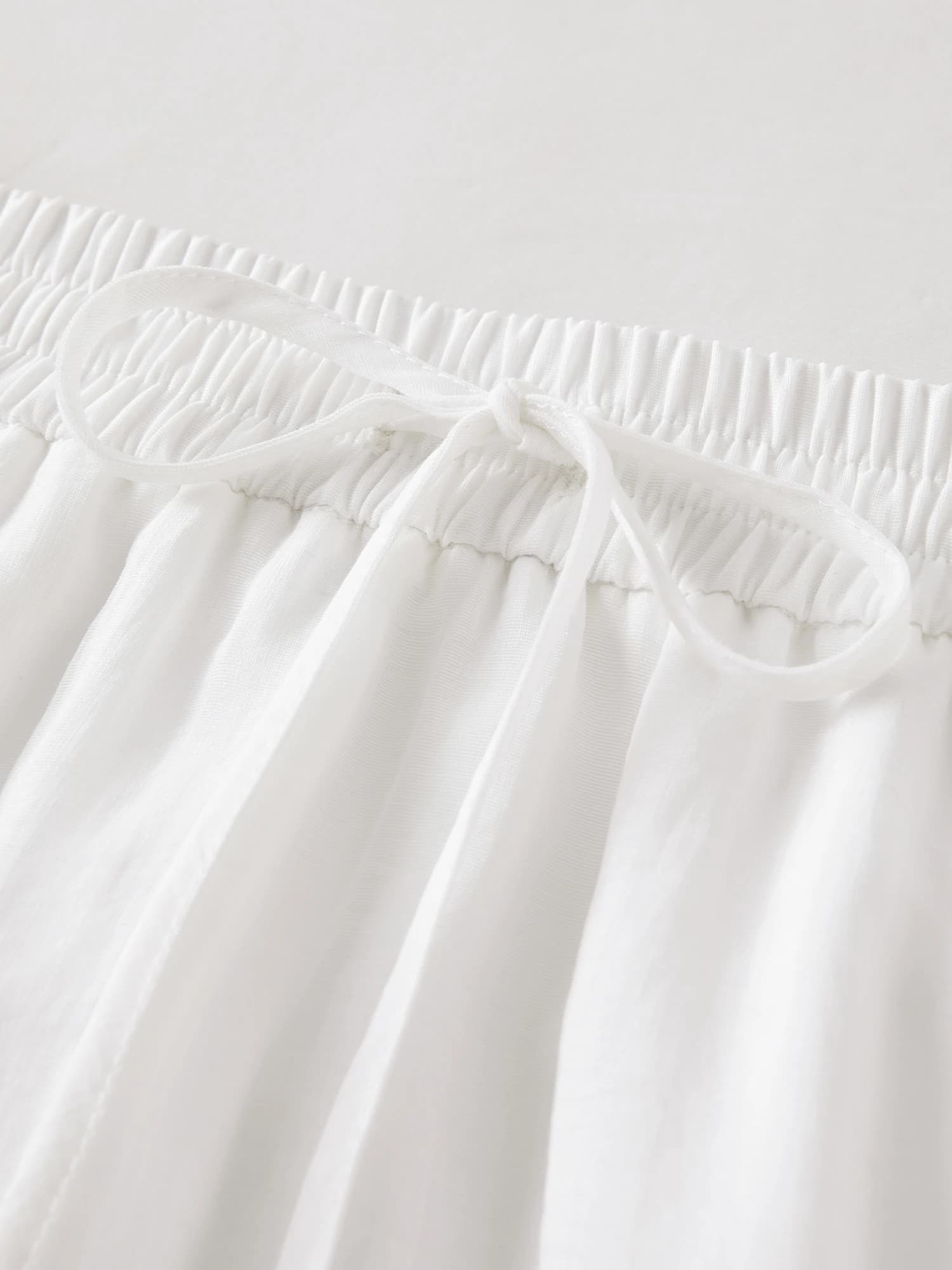 Jupe midi superposée FSLE 2026 pour femme, jupe trapèze blanche brodée de fleurs 3D pour un style ré