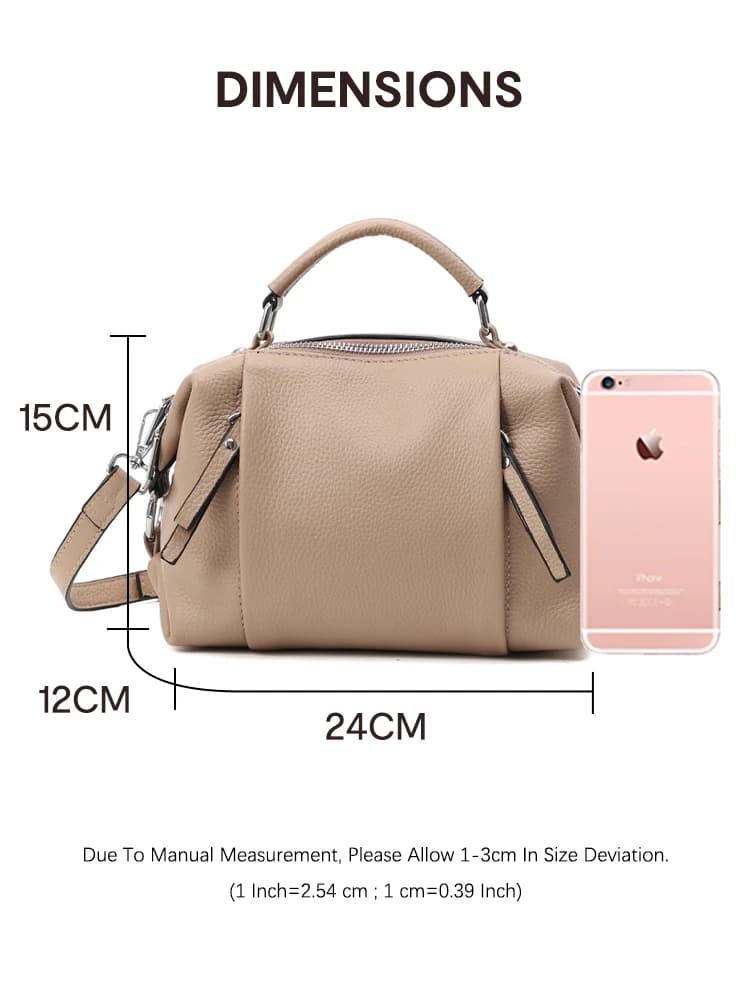Zency – sac en cuir véritable pour femmes, fourre-tout Simple de haute qualité, petit sac à main Vin