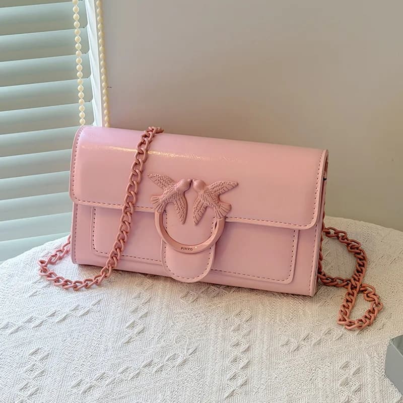 Sac carré mini rétro 2026 avec chaîne premium, convertible en bandoulière ou sac à main, style chic 