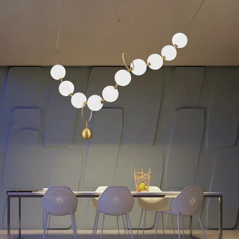 Plafonnier LED suspendu en acrylique au design nordique, luminaire décoratif d'intérieur, idéal pour