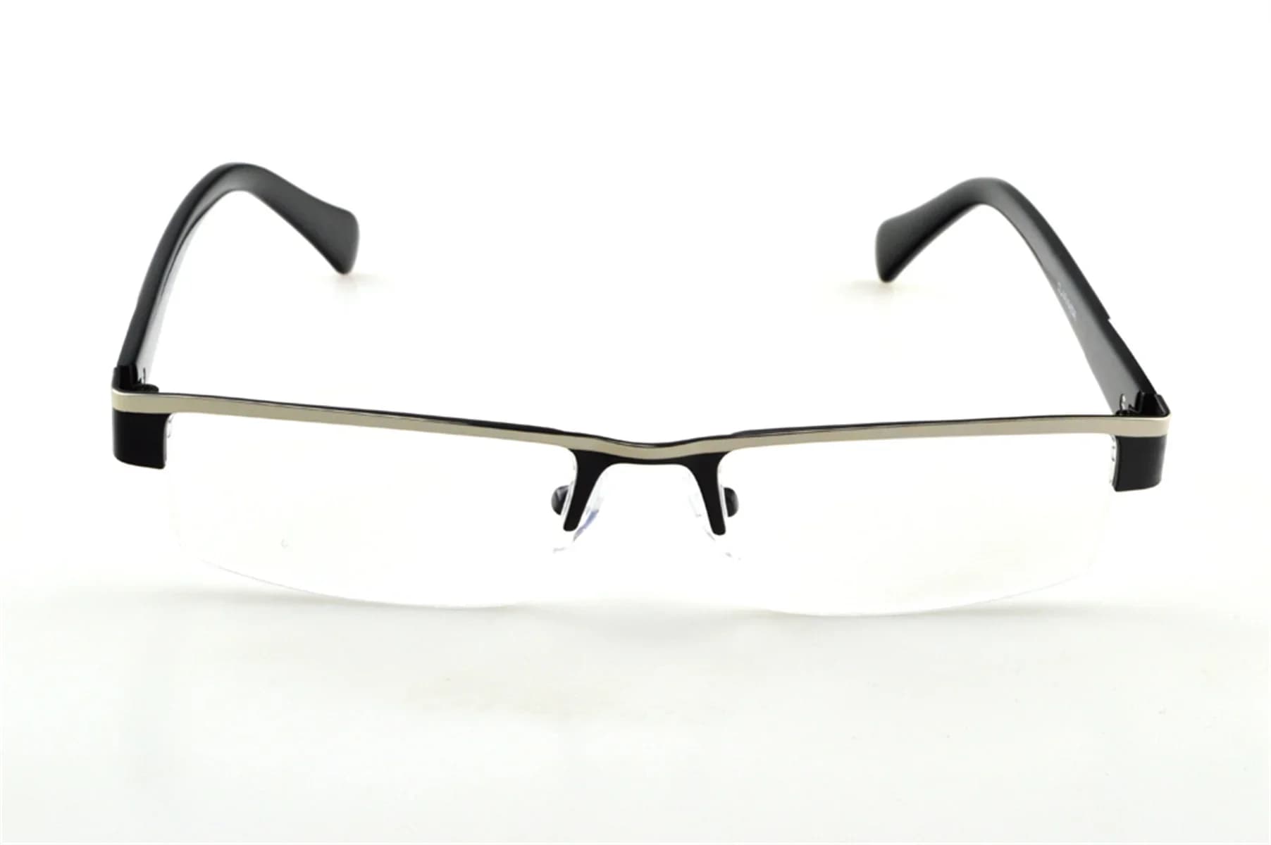 Lunettes de lecture à revêtement multicouche demi-jante en alliage de titane, style professionnel, 0