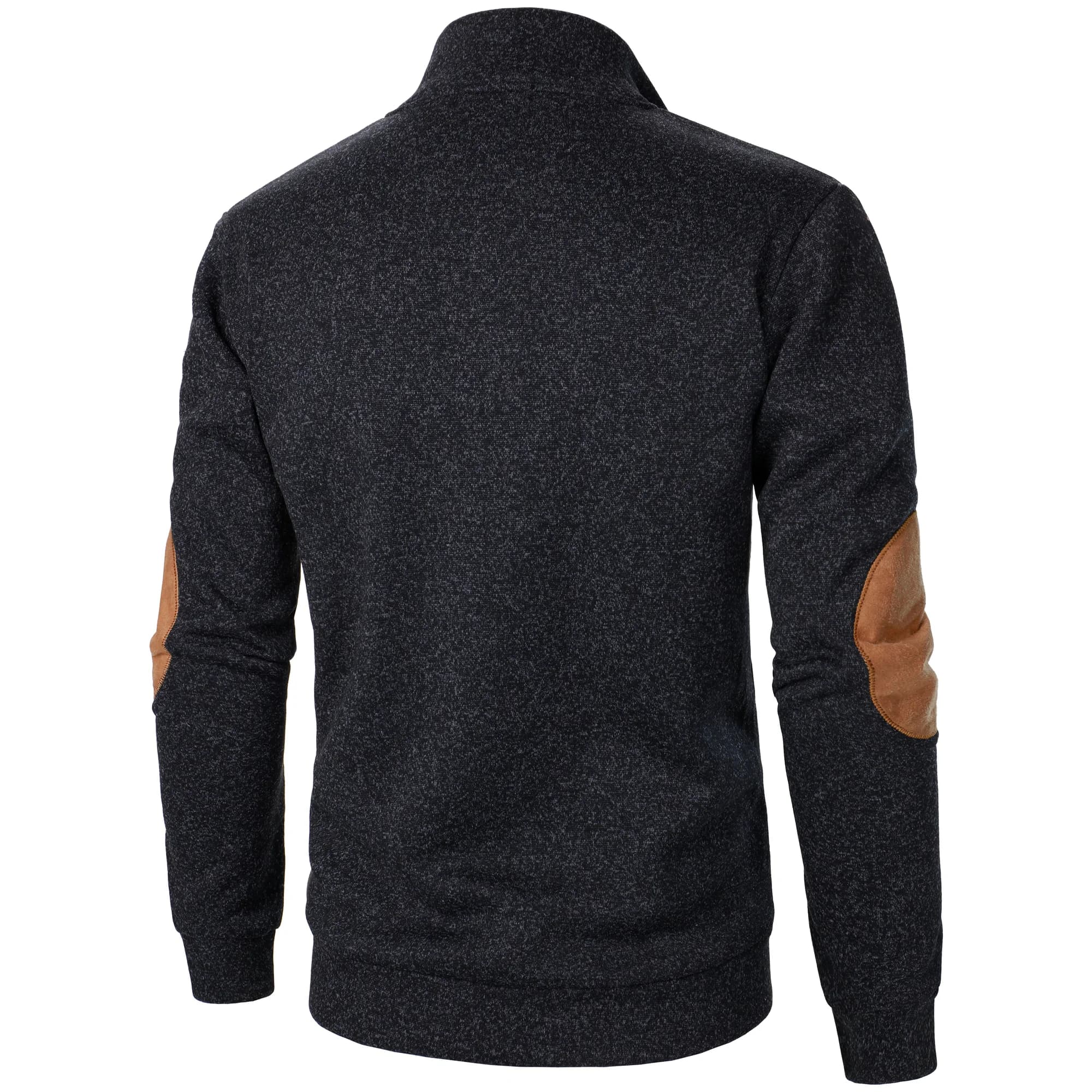 Pull tricoté décontracté à manches longues et col montant pour homme, automne et hiver