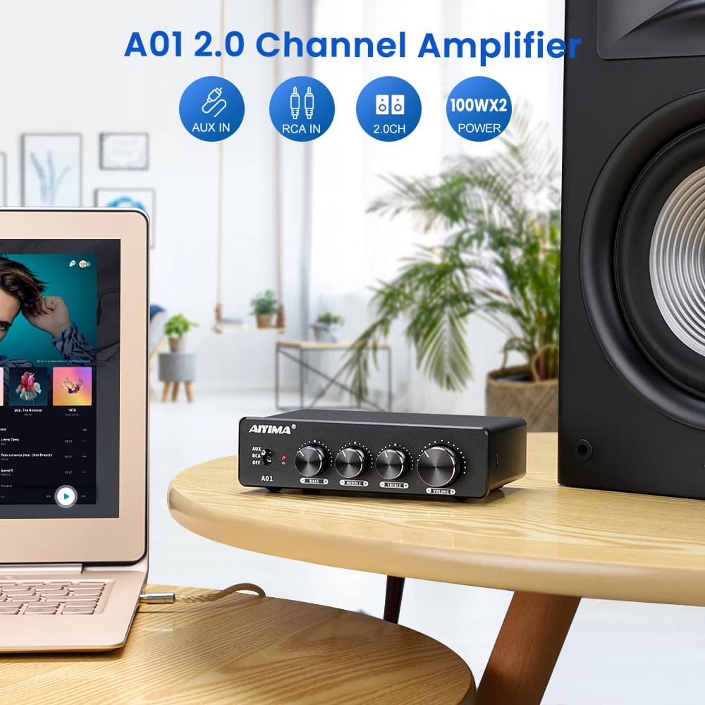 AIYIMA A01 TPA3116 amplificateur Audio classe D amplificateur de puissance sonore HiFi musique stéré