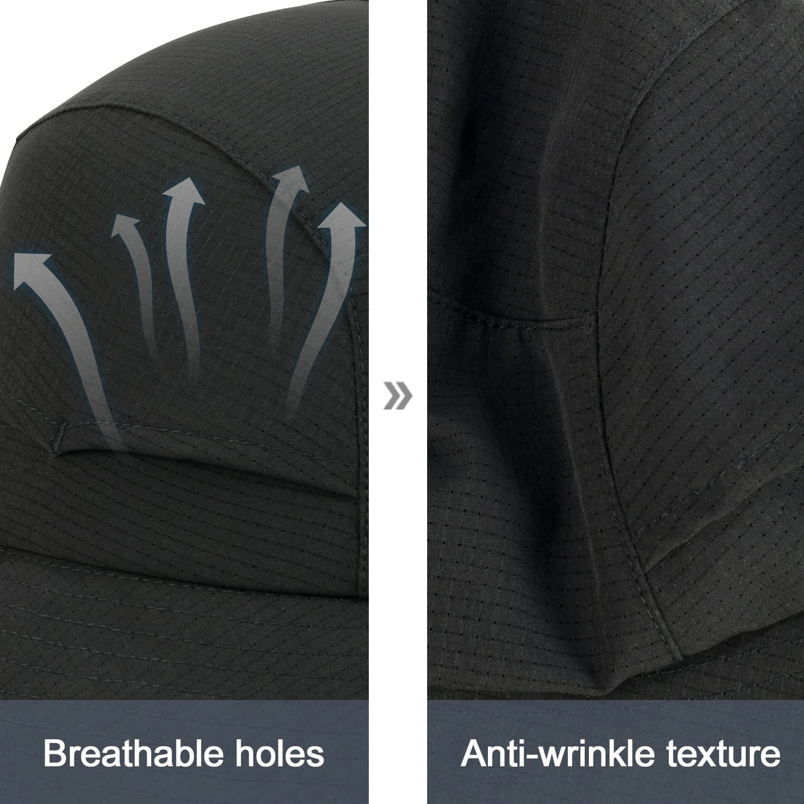 VOBOOM Chapeau seau respirant pour femme, protection solaire non structurée, casquette d'extérieur l