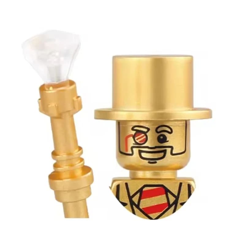 PG999 71001 galvanoplastie or Chrome Mr. Mr or blocs de construction figurine jouets
