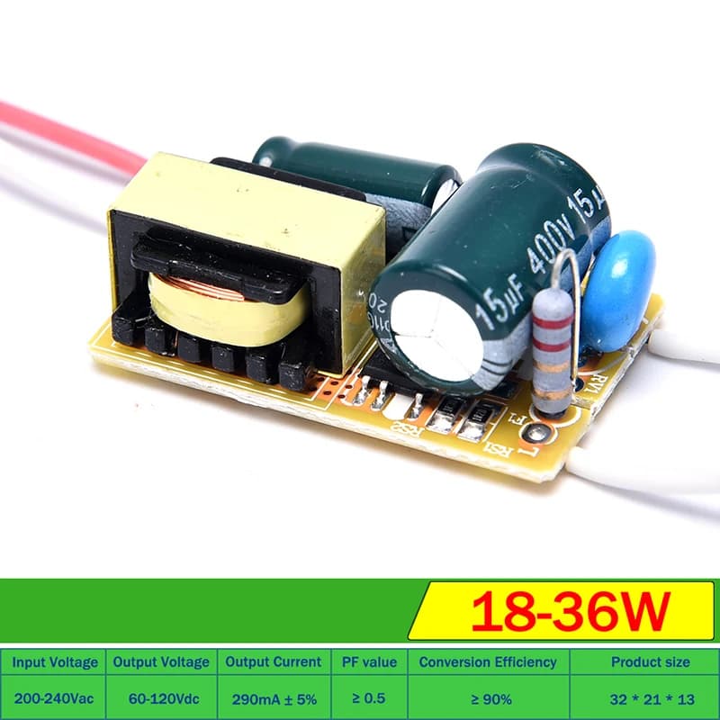 Transformateur de lumière à courant Constant, 8W 5W 18W 25W 36W 50W 120/240mA/250mA, adaptateur d'al