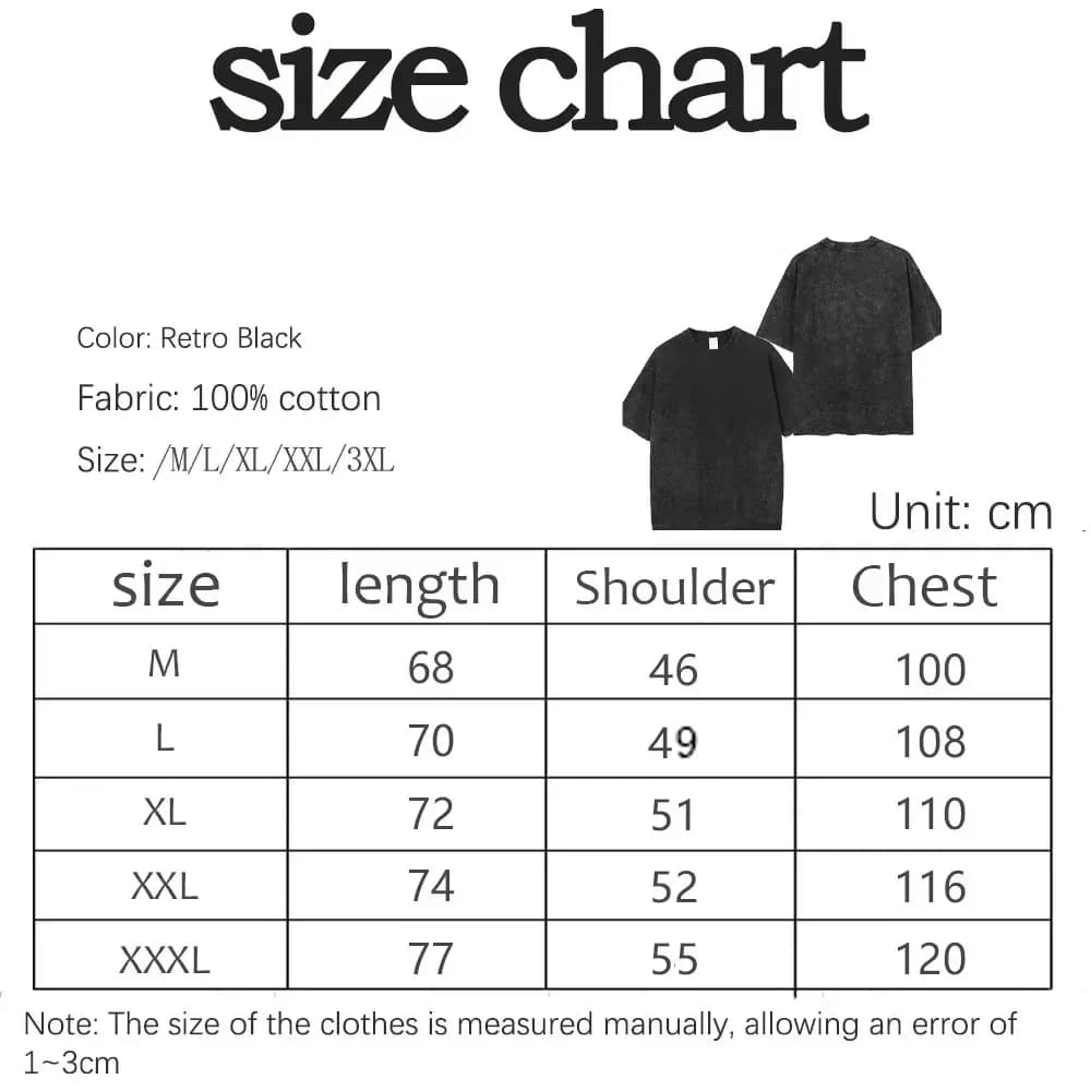 Hommes Harajuku décontracté coton à manches courtes lavé T-Shirt Vintage imprimé rue Hip Hop rétro P