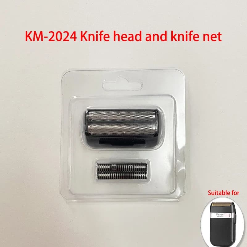 Kemei lames de rechange originales pour KM-TX1/2024/3209/3382 tête de couteau de rasoir et filet de 