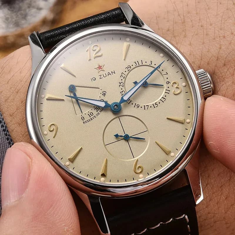 1963 montre pilote pour hommes 40mm montres mécaniques automatiques Original ST1780 mouvement saphir