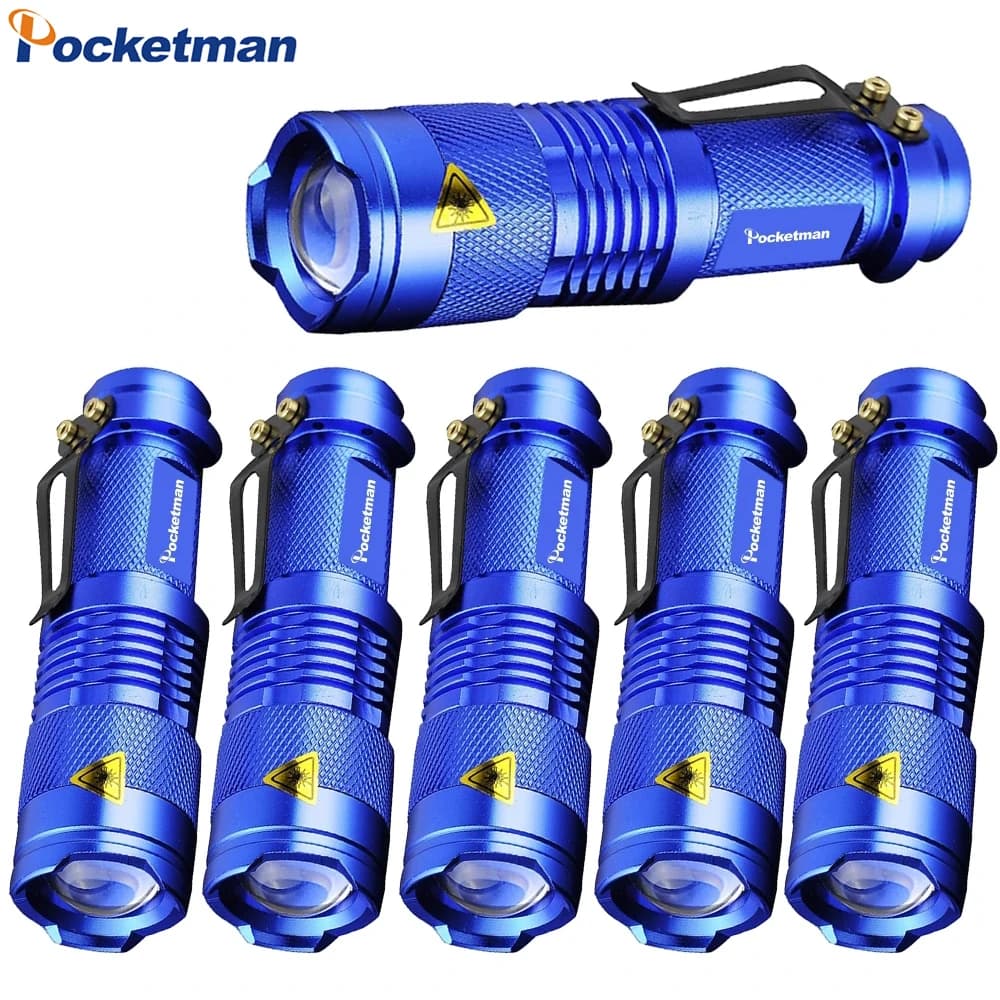 Mini lampes de poche Super lumineuses, mise à niveau, lampe de poche LED, torche étanche, Zoomable, 