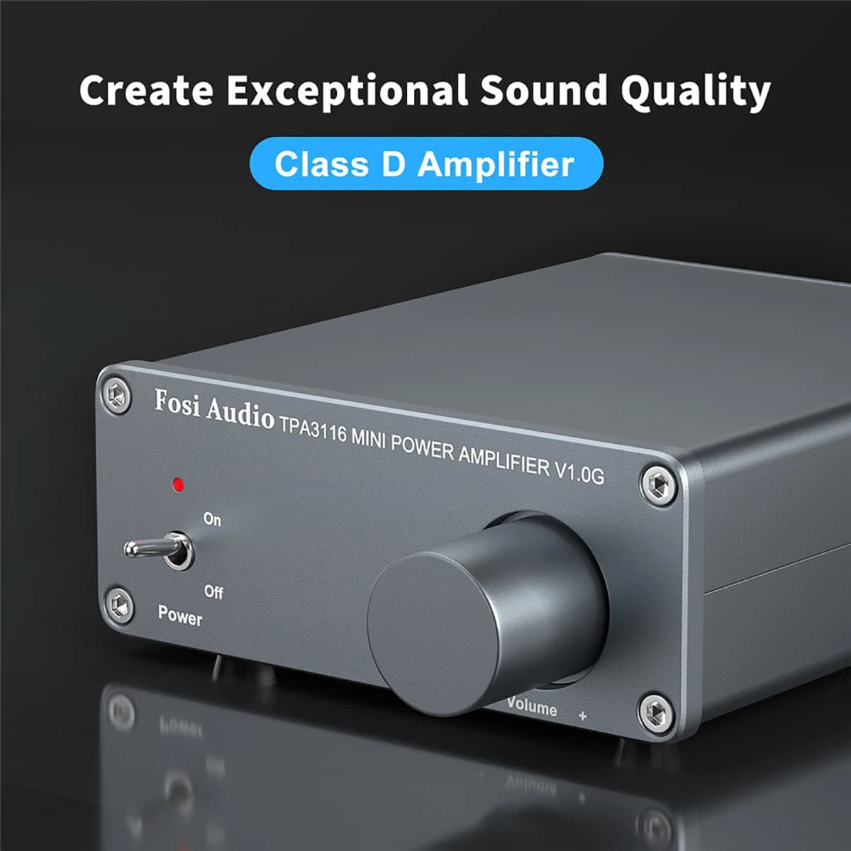 Fosi Audio 2 canaux TPA3116D2 amplificateur Audio stéréo classe D 50W X 2 - V1.0 amplificateur de pu