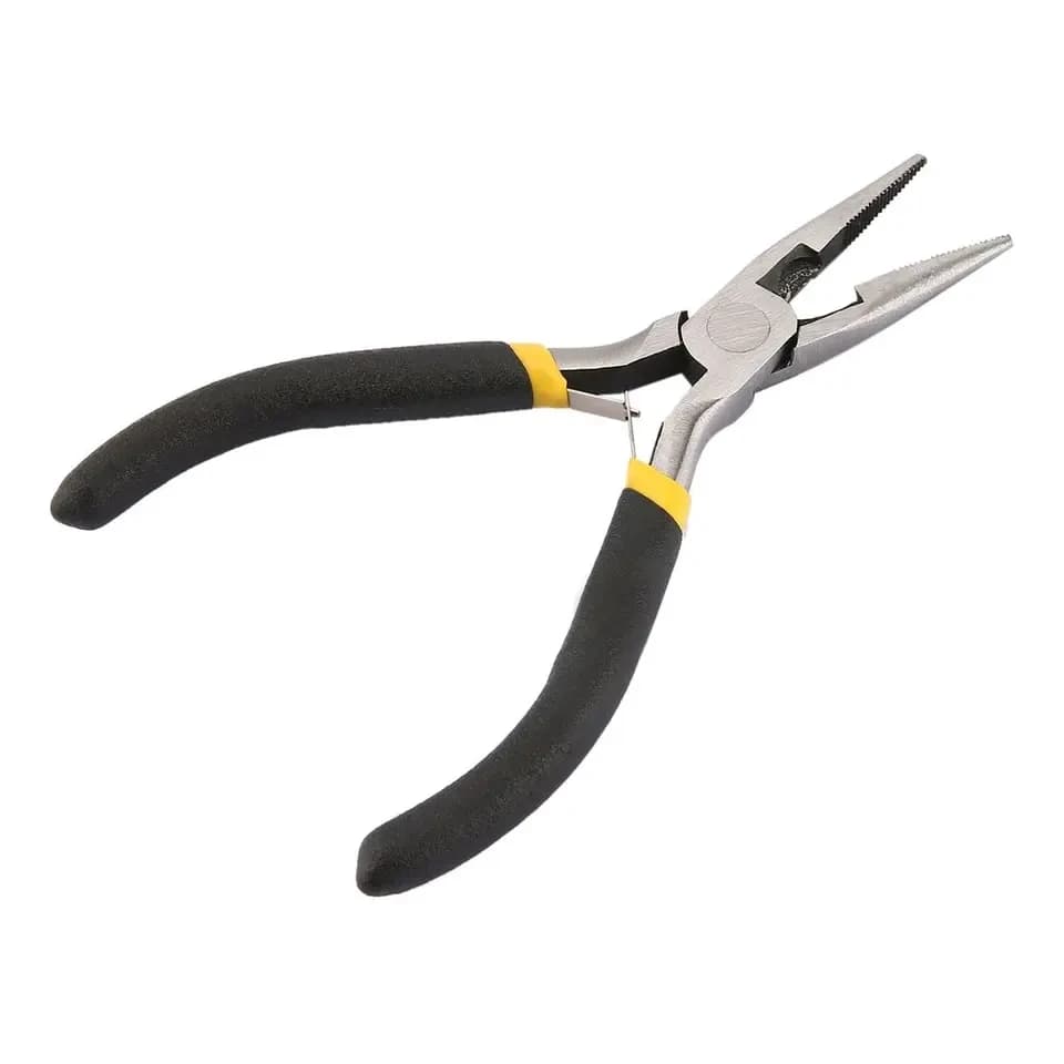 1 pièce Pince à bijoux portable et durable en acier au carbone forgé, légère, mini pince à bec rond,