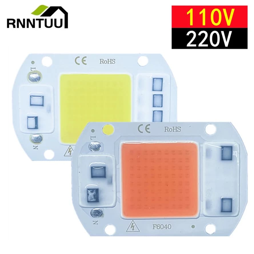 LED élèvent la puce COB Phyto lampe spectre complet 110 V/220 V 20 W 30 W 50 W pour la culture de se