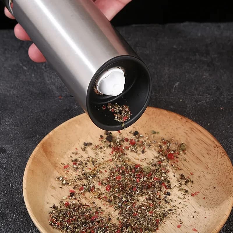Ensemble de moulin à sel et à poivre électrique, Rechargeable par USB, Shakers automatiques en acier