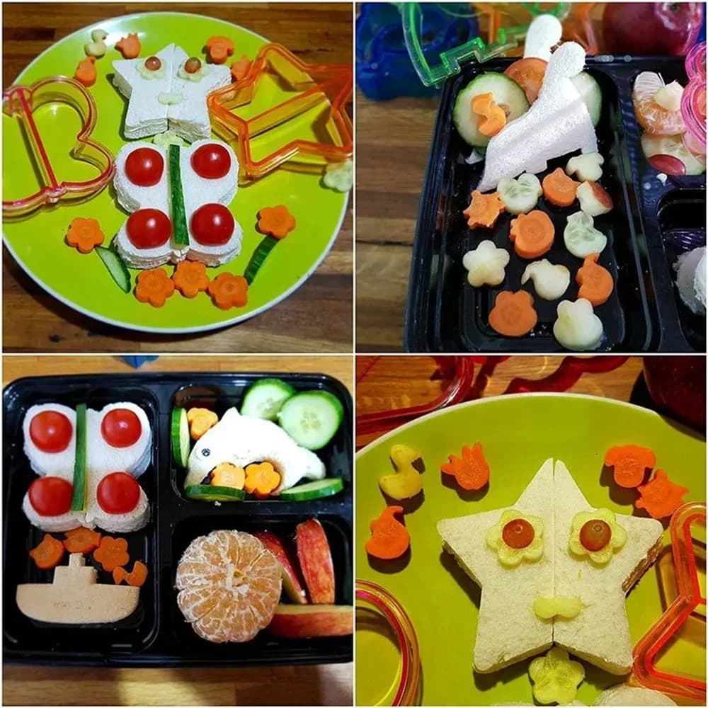 Coupe-Sandwich pour enfants, moule à pain, dessin animé écureuil chien de mer, couteau à pain, coupe