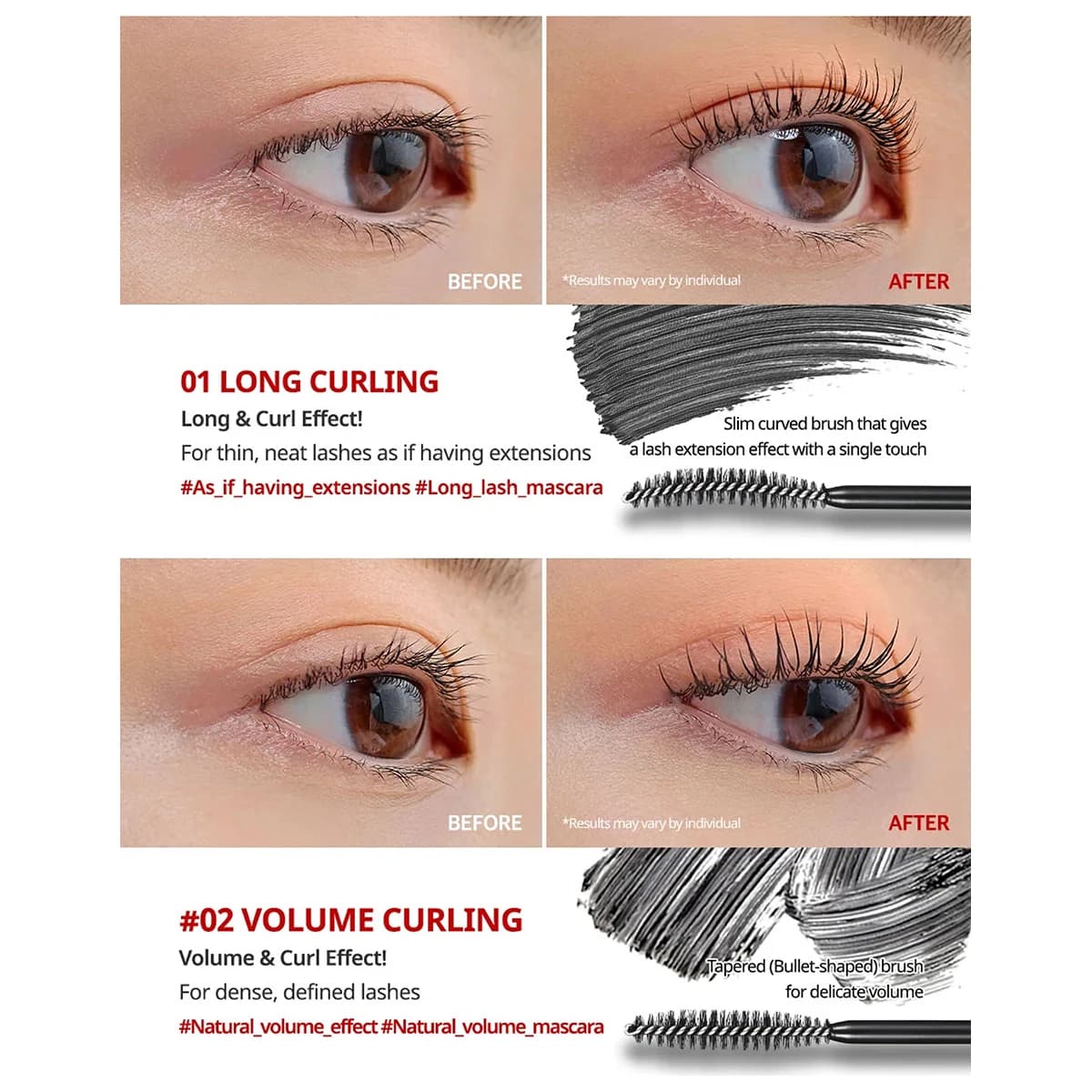 Mascara CLIO Kill Lash Superproof, Formule Volumisante, Léger et Sans Grumeaux, Défini et Séparé, Co