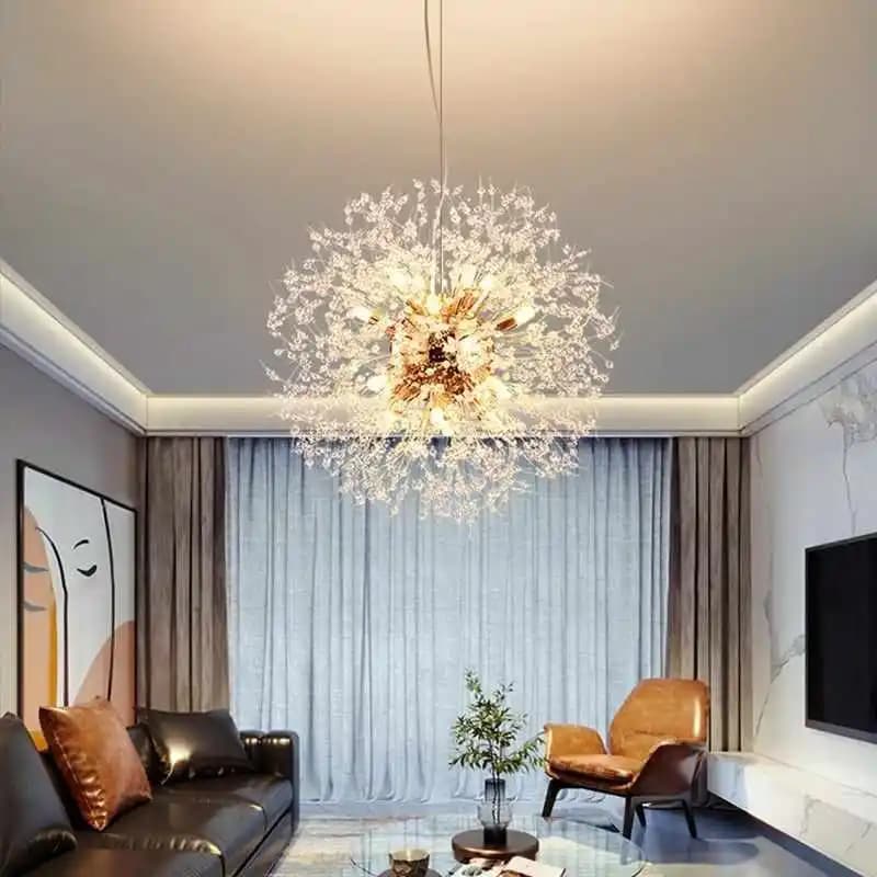Luminaires suspendus LED modernes en forme de pissenlit pour salon, salle à manger, chambre à couche
