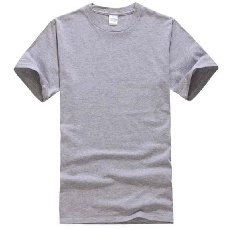 Été 100% coton T-Shirts hommes décontracté à manches courtes solide coton col rond doux T-Shirts bas