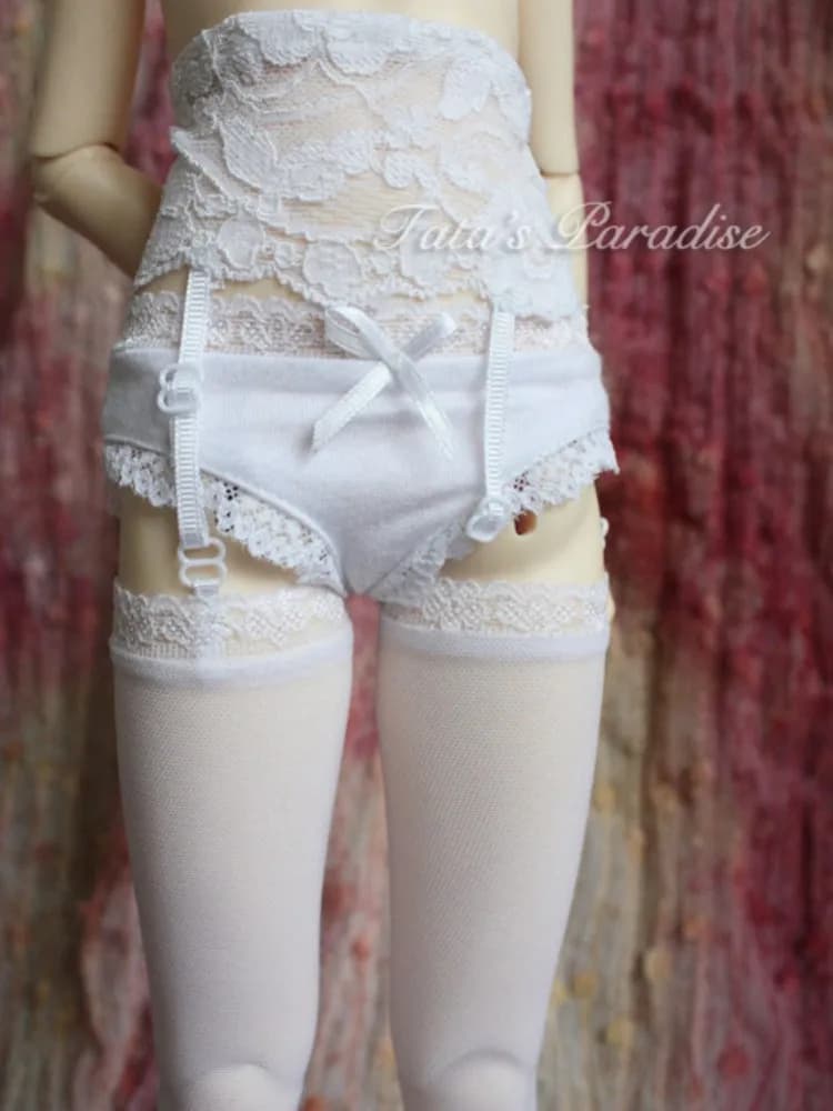Vêtements de poupée BJD pour 1/4 1/3 SD MDD, chaussettes réglables, bas de bretelles en dentelle sex