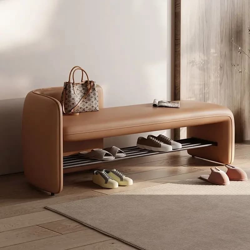 Tabouret simple et moderne pour changer de chaussures, tabouret de rangement pour chaussures d'entré