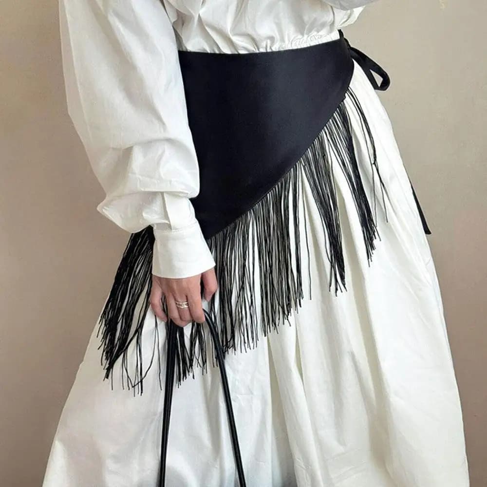 Ceinture de taille large, Corset, chemise, robe, manteau, accessoires de décoration, pompon rétro, t