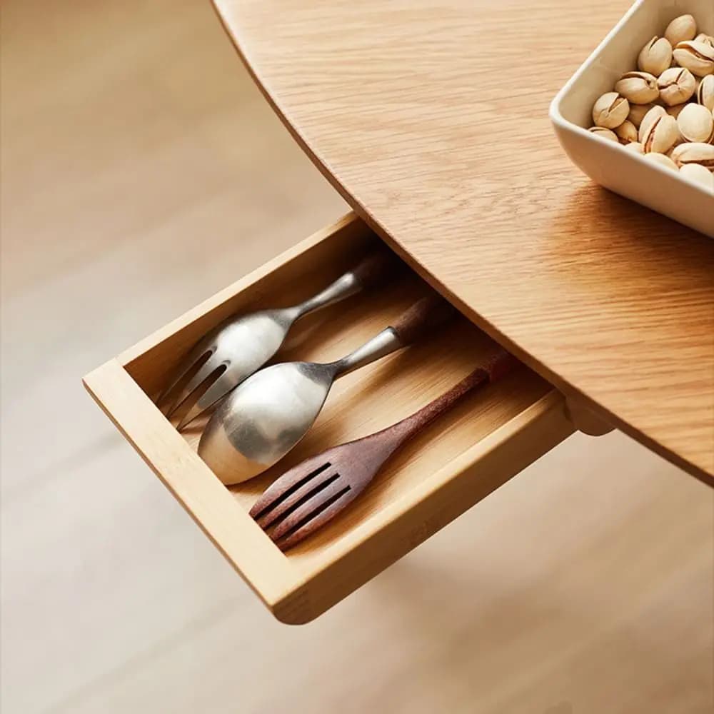 Conteneur de rangement en bois sous le bureau, adhésif, naturel, économie, créatif, GNE, maison