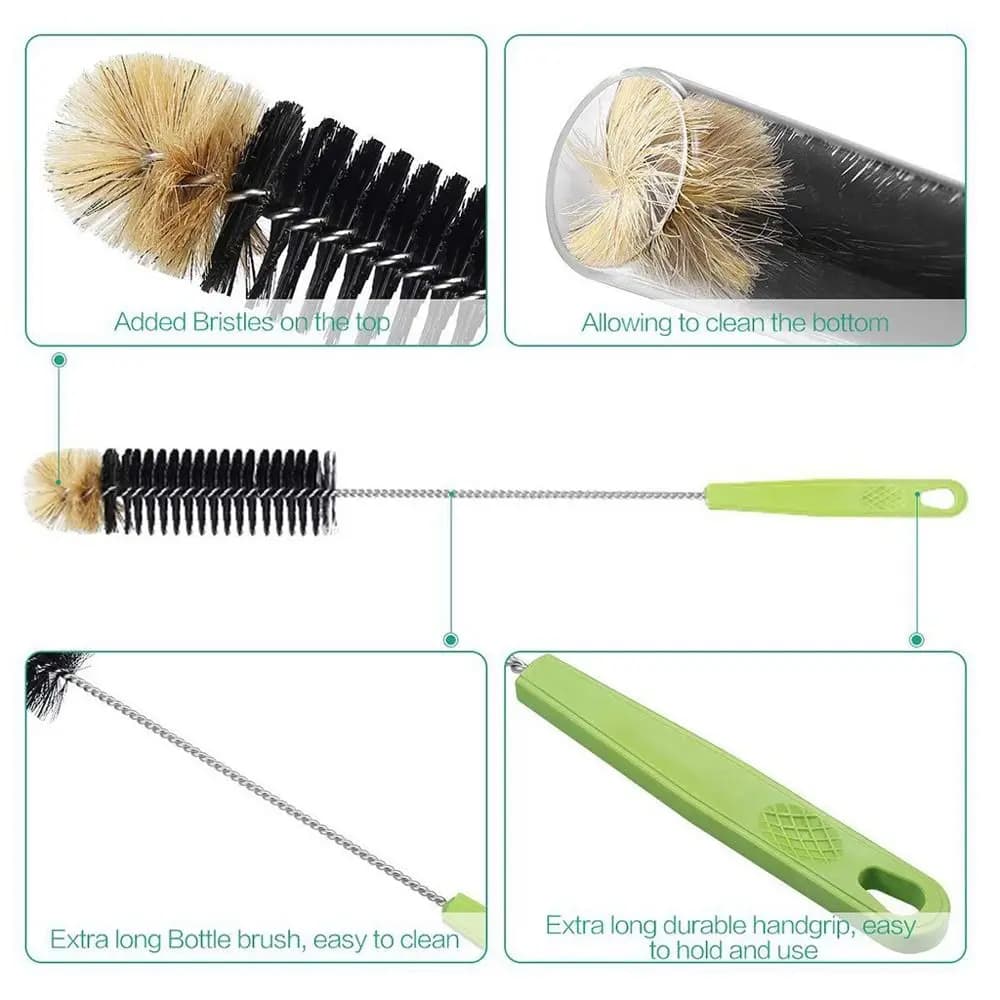 Brosse à bouteille de lait pratique et utile, nettoyeur de verre de qualité alimentaire, brosse à li