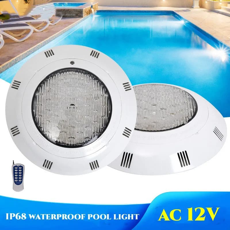 20W 30W 40W 50W 60W 70W LED lumières de piscine sous-marine RGB couleur changeante AC12V IP68 lampe 
