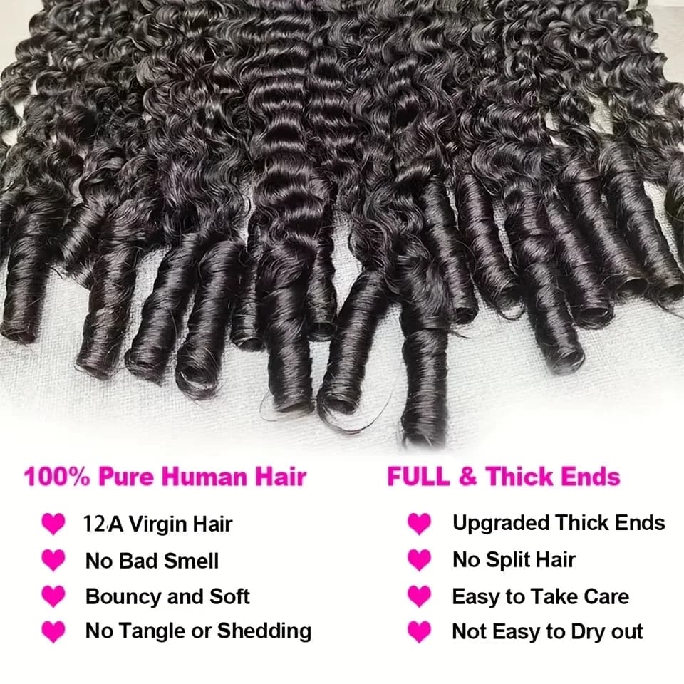 Extensions de cheveux humains bouclés birmans de 30 pouces, tissage brésilien vierge Remy, 3/4 paque