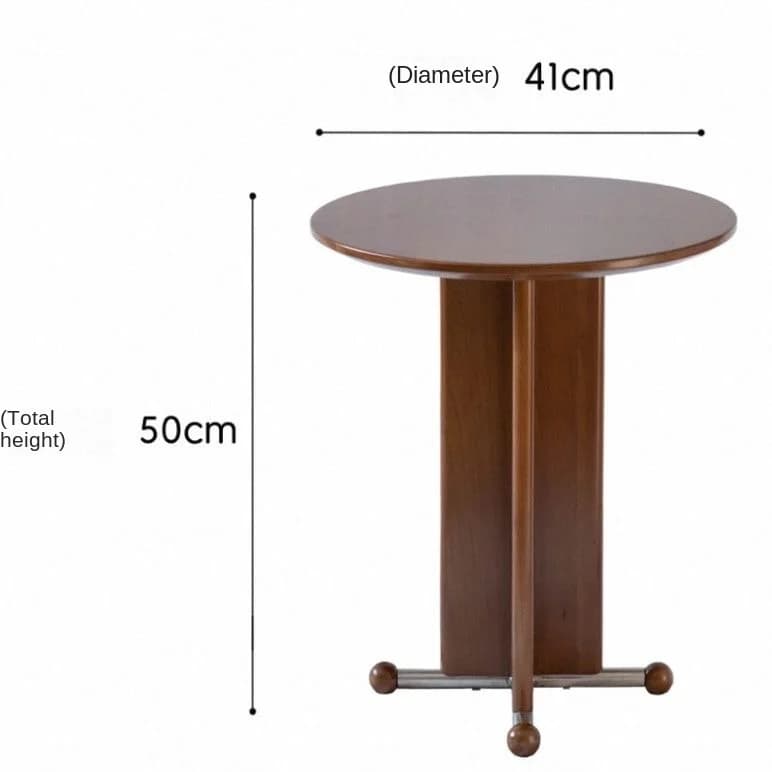 MOMO – petite table basse rétro en bois massif de noyer, table d'angle pour canapé, salon, balcon, t