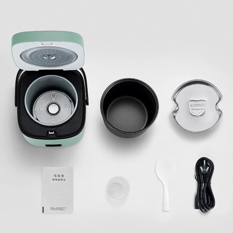Mini cuiseur à riz automatique cuisine domestique machine de cuisson électrique 1-2 personnes chauff