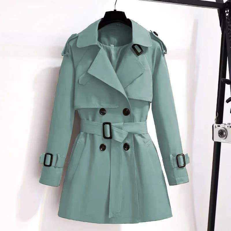 Tralike-Manteau mi-long pour femme, style britannique, amincissant, parka épaissie en coton rembourr
