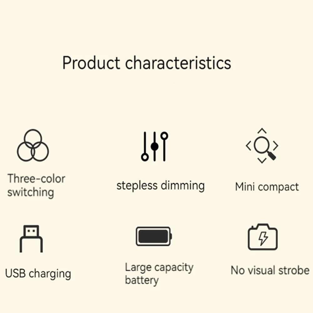 Lampe de chevet LED tactile Rechargeable, 3 couleurs, USB, gradation continue, veilleuse, Protection
