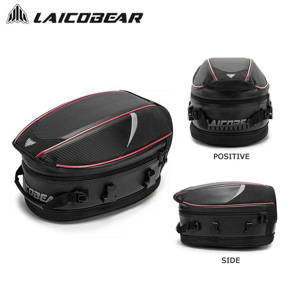 Sac de siège arrière de moto étanche, sacoche de queue de moto, sacoche de dégager de bagage de voya