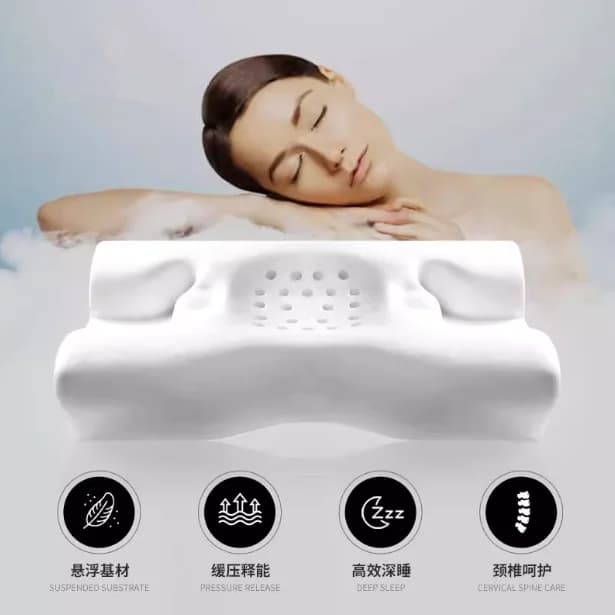 Oreiller de beauté 3D pour le sommeil latéral, mousse à mémoire de forme, oreiller cervical pour le 