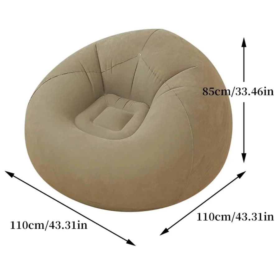 Grand canapé gonflable paresseux, chaise longue en PVC, siège pouf, Pouf bouffant, Tatami, fournitur