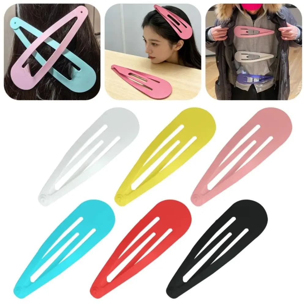 Pinces à cheveux extra-larges créatives et tendance, couleur unie, 28 cm, pour décoration de sac à d