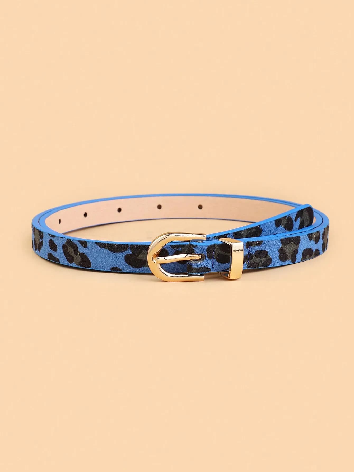 Boho Style PU ceinture imprimé léopard mince ceinture femmes robe Slim Fit femmes robe ceinture pers