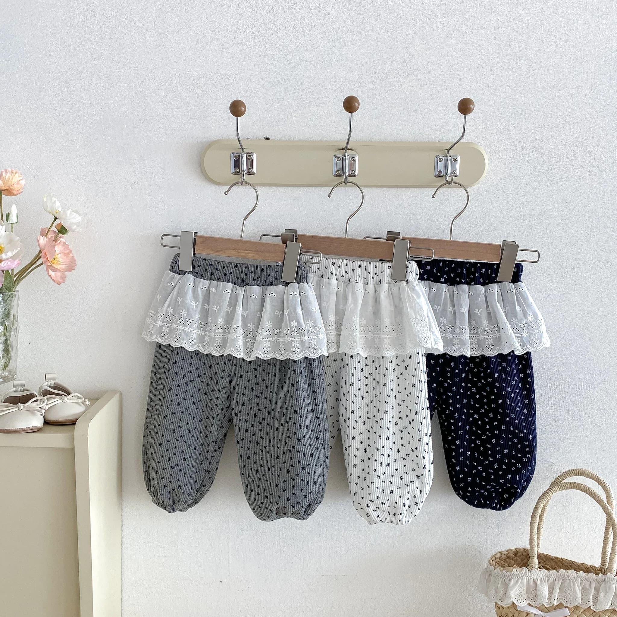 Leggings d'automne pour bébés filles, pantalons longs de style coréen pour nourrissons et tout-petit