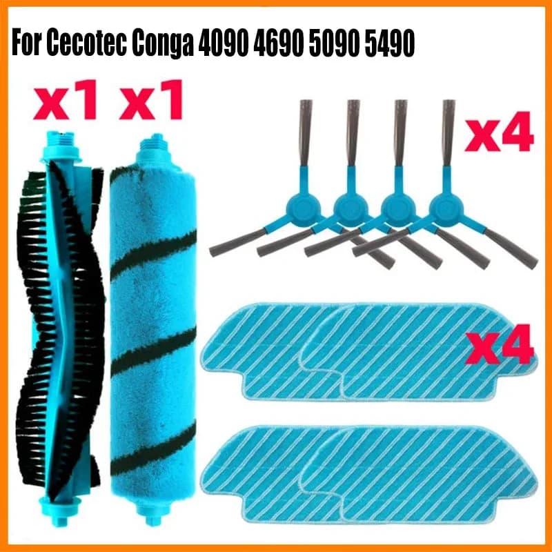 Pièces de rechange pour aspirateur robot Cecotec Conga 4090 4690 5090 5490 6090, rouleau principal, 