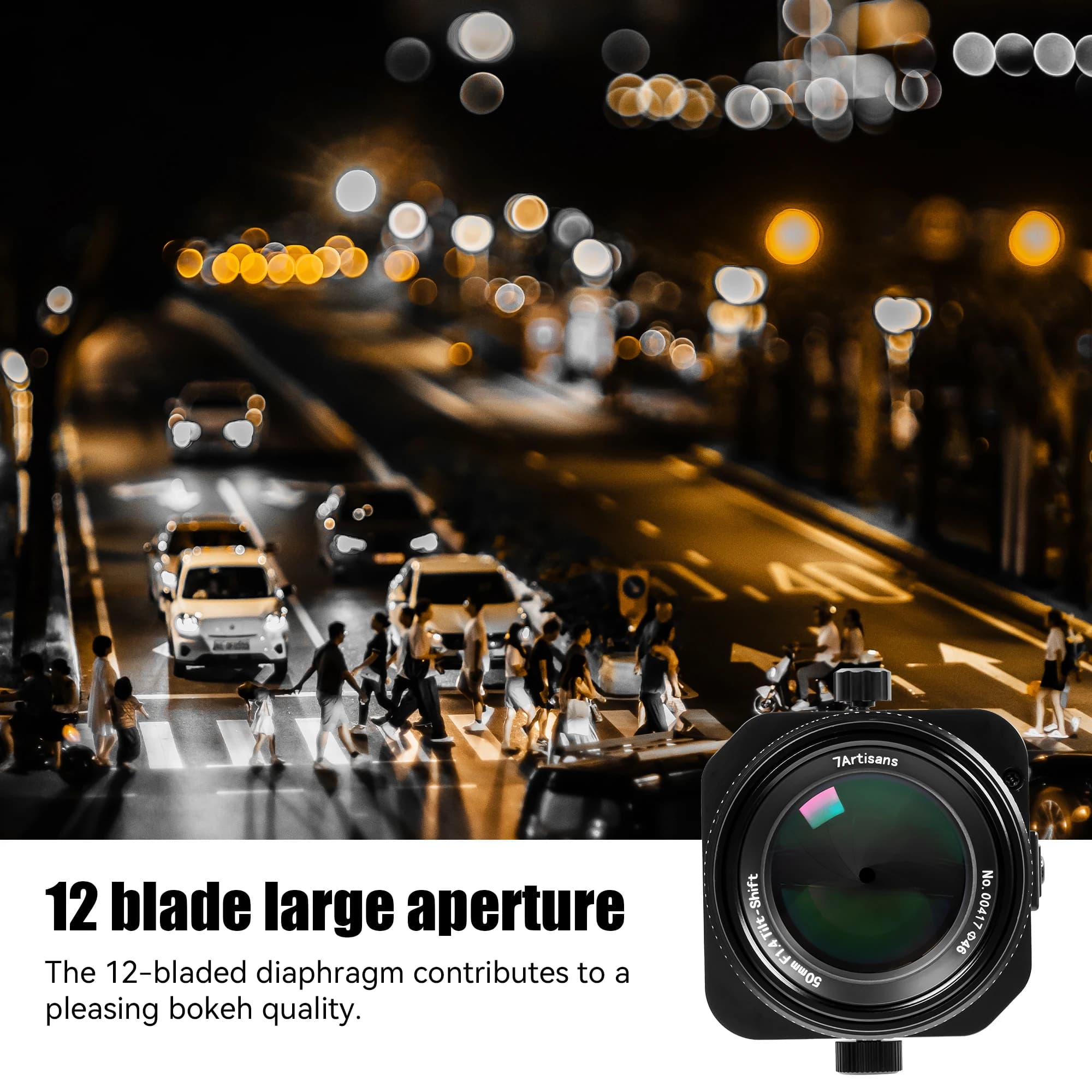 7artisans 50mm f1.4 inclinaison mouvement manuel objectif grande ouverture APS - C avec 2 - en - 1 S