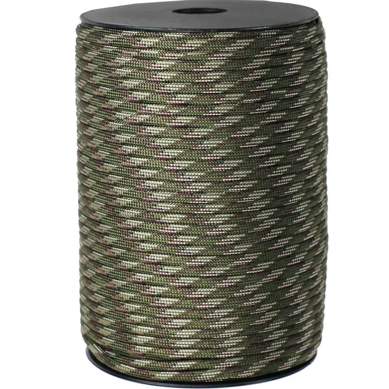 Corde paracorde à 9 cœurs, Standard militaire 100/50M 550, 4mm, cordon de Parachute extérieur, parap