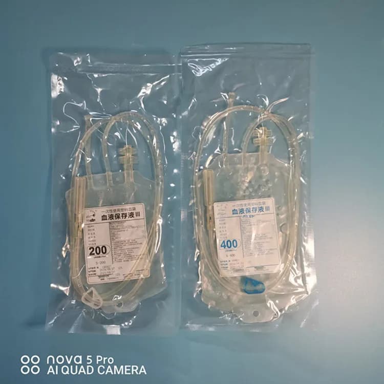 Sac de collecte de sang en plastique pour animaux de compagnie, laboratoire de recherche scientifiqu