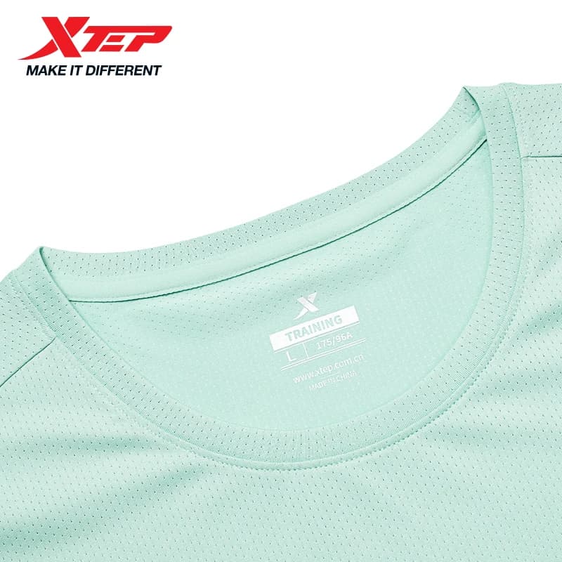 XTEP hommes t-shirt Shorts 2025 printemps été Absorption des chocs coussin hauts bas escalade en ple