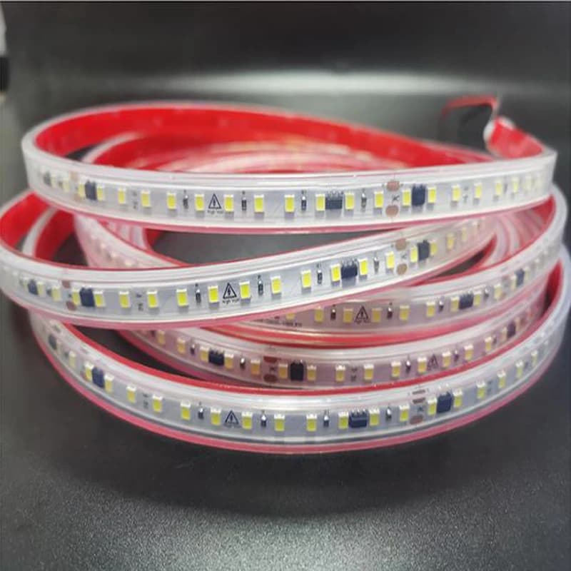 Bande lumineuse Led AC 220V, 2835 120led/M, 1M-25M, IP67, étanche, haute luminosité, bande à Diode 2