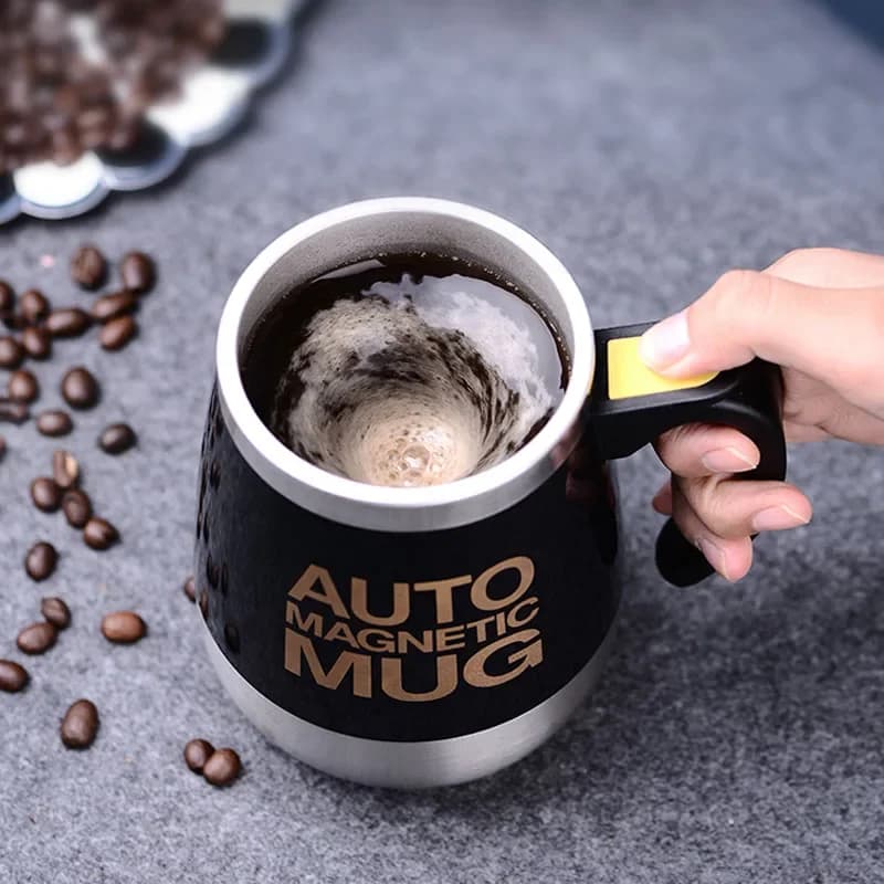 Tasse à café à arrête automatique en acier inoxydable, aste par USB, mélangeur automatique Assad, ta