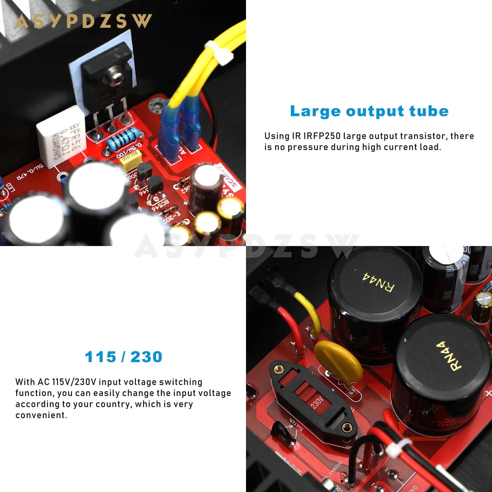 Alimentation linéaire HIFI SGM-11, 100W, LPS, Base sur circuit Sigma 11, DC 5V --- 24V en option