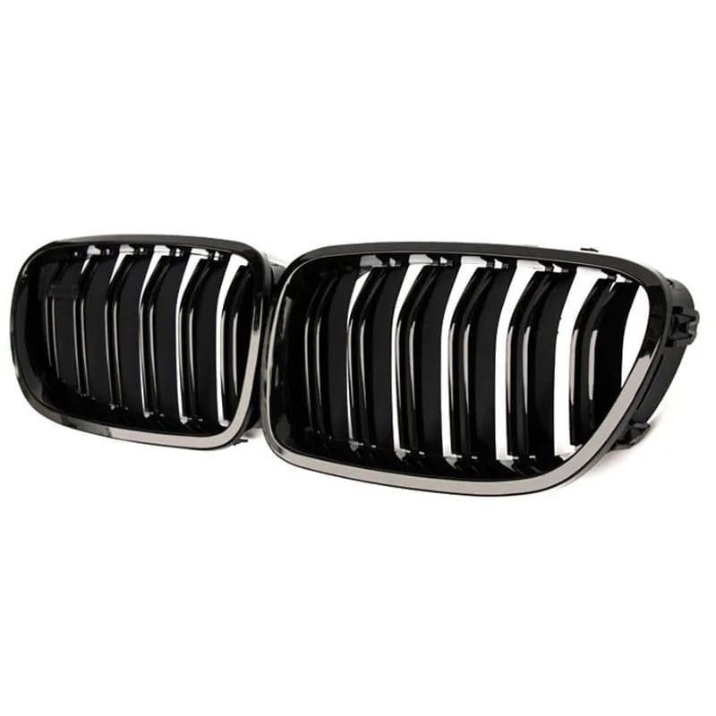 Pulleco-Calandre Avant de Voiture Noire Brillante, pour BMW Série 5 F10 F11 F18 520 523 525 520d 530