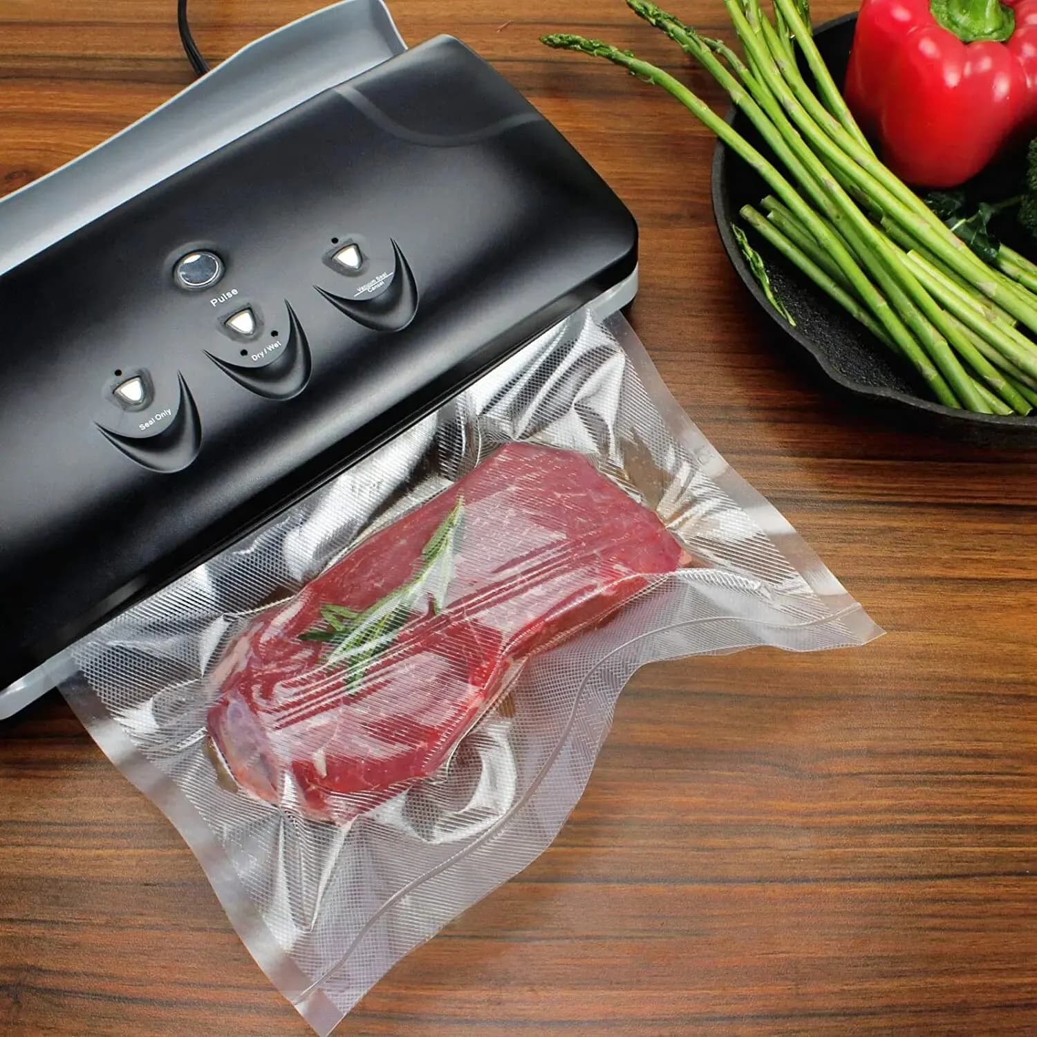 Sacs de scellage sous vide en plastique sans BPA, 50 pièces/lot, sac scellé pour la conservation des