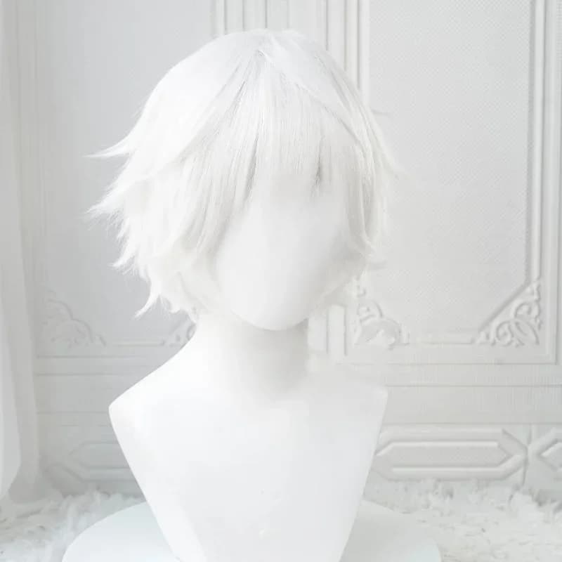 Anime Oke eki Ken Cosplay Perruques, Perruques Courtes, Patch pour les Yeux, Degré de Chaleur, Cheve